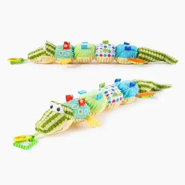 Baby rattle height measure toy crocodile measure baby early education toy