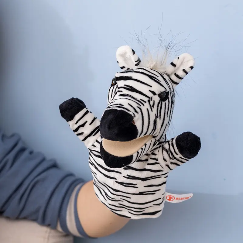 Animal hand puppet parent-child interactive early education plush toys