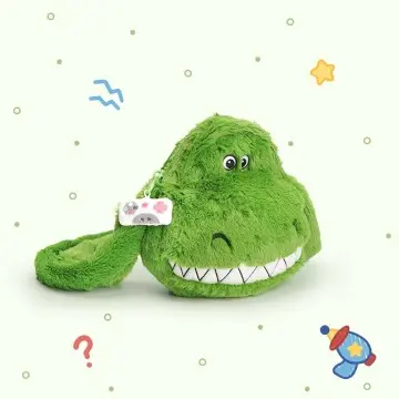 Cartoon character dinosaur Rex plush bag Winter plush crossbody bag