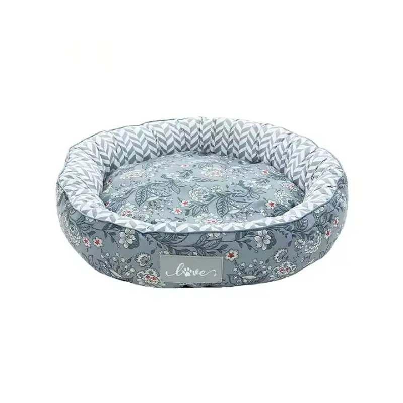 round pet bed