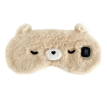 Cartoon Cute Eye Mask Warmer for Eye Pain Relief with Adjustable Strap