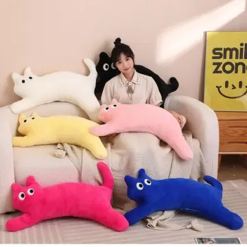 Cat throw pillow Plush cat toy living room cushion animal pillow