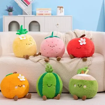 Manufacturer custom soft fruit plush toys sofa cushions pillows