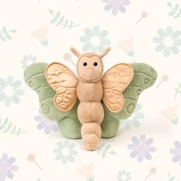 Insect toy simulation butterfly plush toy baby sleep soothing toy
