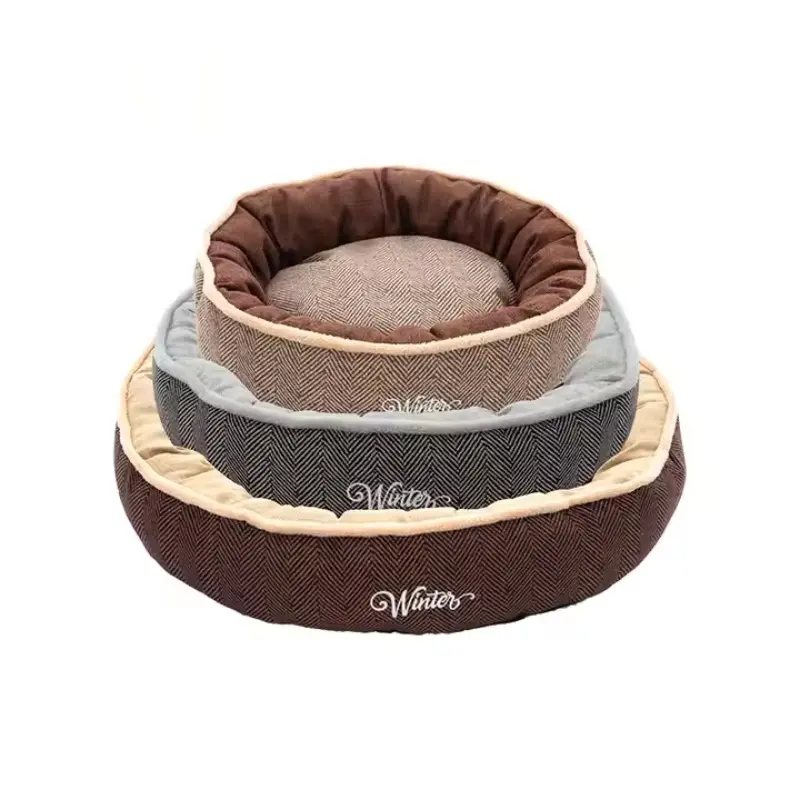round cat bed