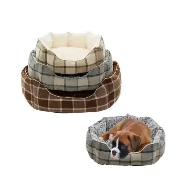Manufacturer Custom Luxury Washable Soft Plush Round Pet Cat Dog Bed