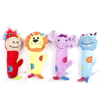 Pet plush vocal toys lion hippo elephant dog toy durable pet play toys
