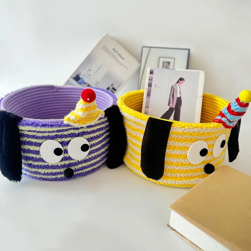 Dog storage basket Home bedroom storage basket cute storage box