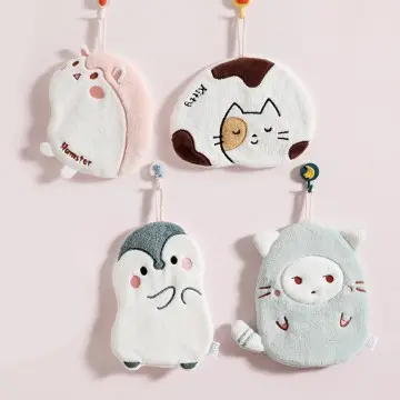 Cute animal hand towels absorbent quick drying bathroom hand towels