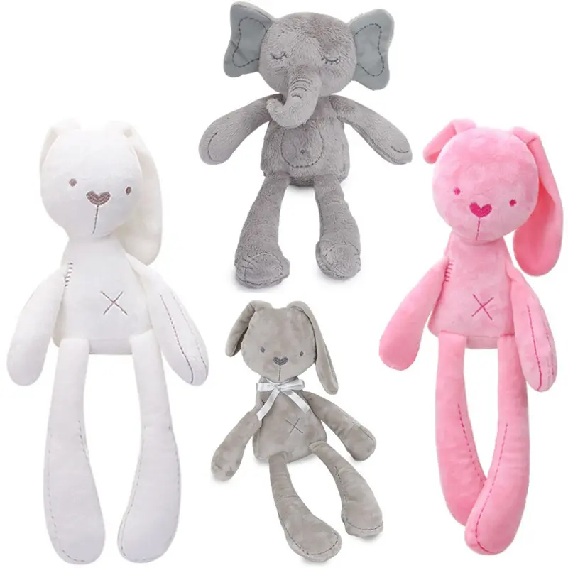 Baby soothing animal  plush toy rabbit plush toy elephant plush toy