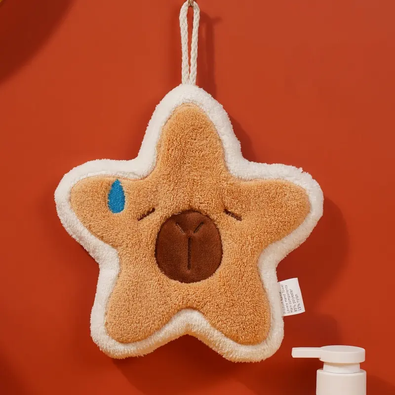 Star shaped hand towel 