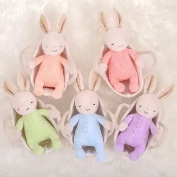 Sleeping rabbit plush toy Sweet cute bunny plush toy baby soothing toy