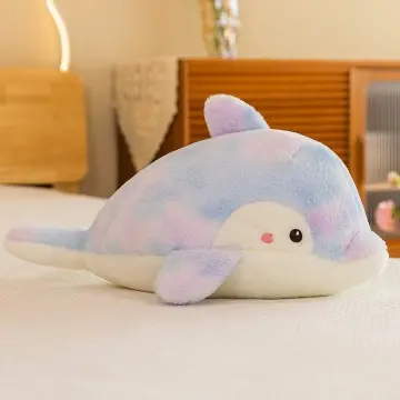 Dolphin stuffed plush toys soft cute sea animal dolphin throw pillows