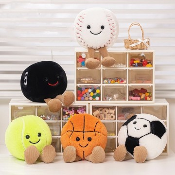 Basketball baseball football tennis plush toy sports series plush toys