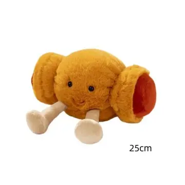 Manufacturer food plush soft toast bread egg tarts croissants toys