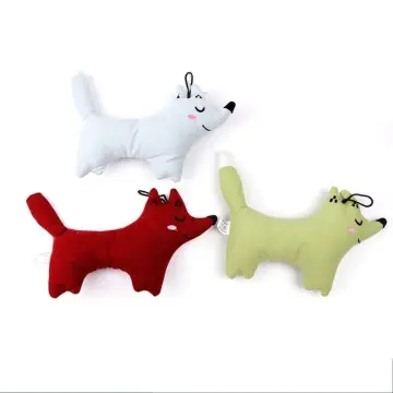 Pet chewable plush toy teeth bite resistant cute fox plush toy pet toy