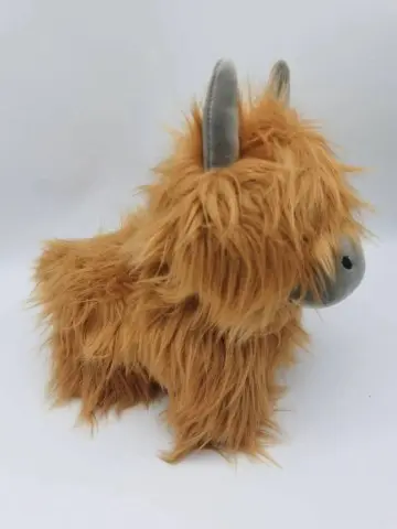 Wholesale High Quality Simulated Long Plush Highland Cow Soft Doll Highland Cow Plush Toy
