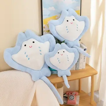 Cartoon Manta rays throw pillow cushion Sea animal plush toy kids gift