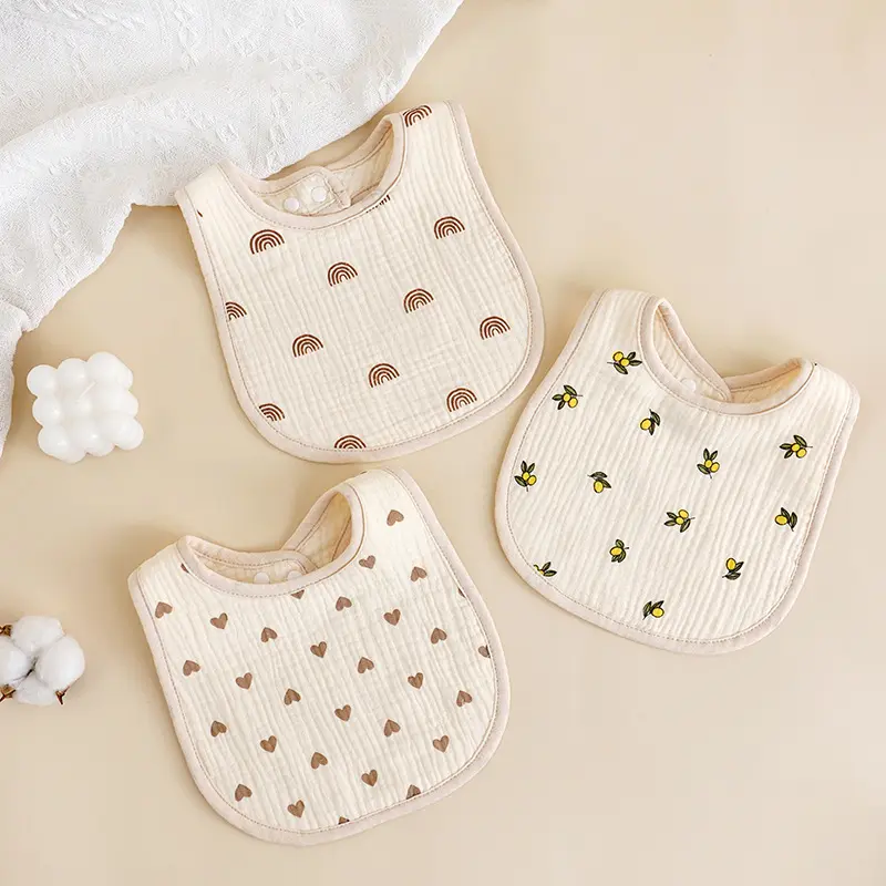 U-shaped bib cotton cloth baby bib baby anti-vomiting milk towel bib