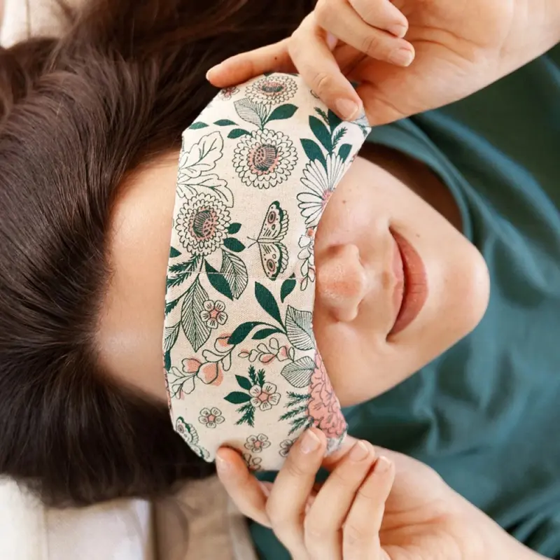 Weighted eye mask
