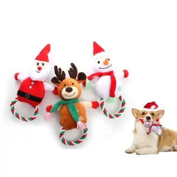 Christmas plush pet toys vocal pet bite-resistant relax dog cat toys