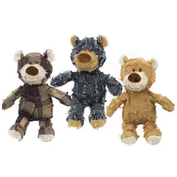 Tricolor Beggar bear pet companion toy dog vocal interactive plush toy