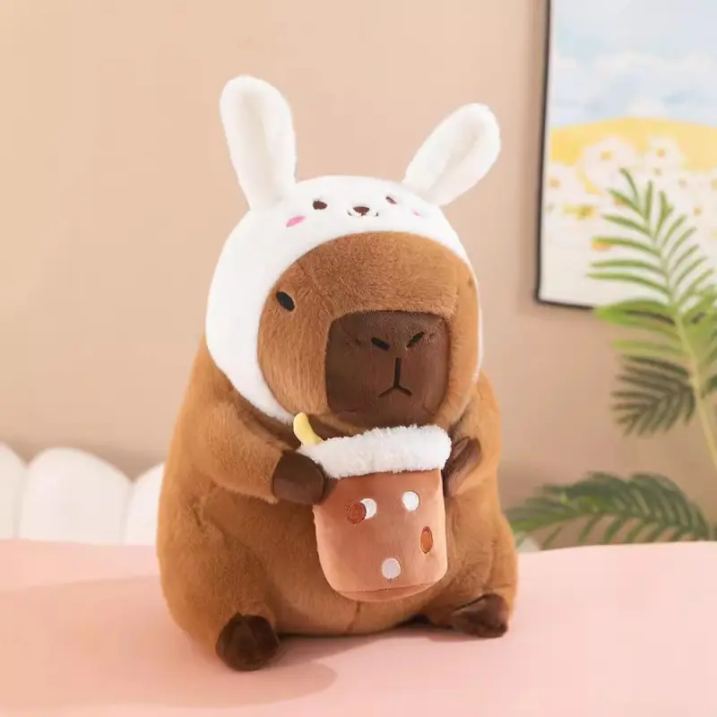 cuddly capybara stuffed animal