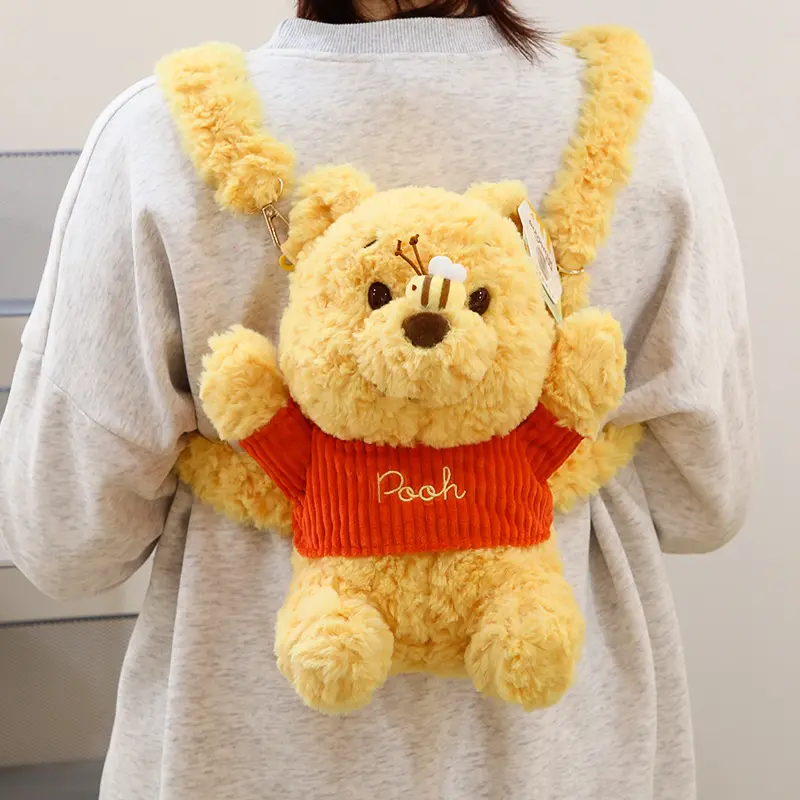 Cartoon Winnie Plush Backpack plush toy bags for children gifts