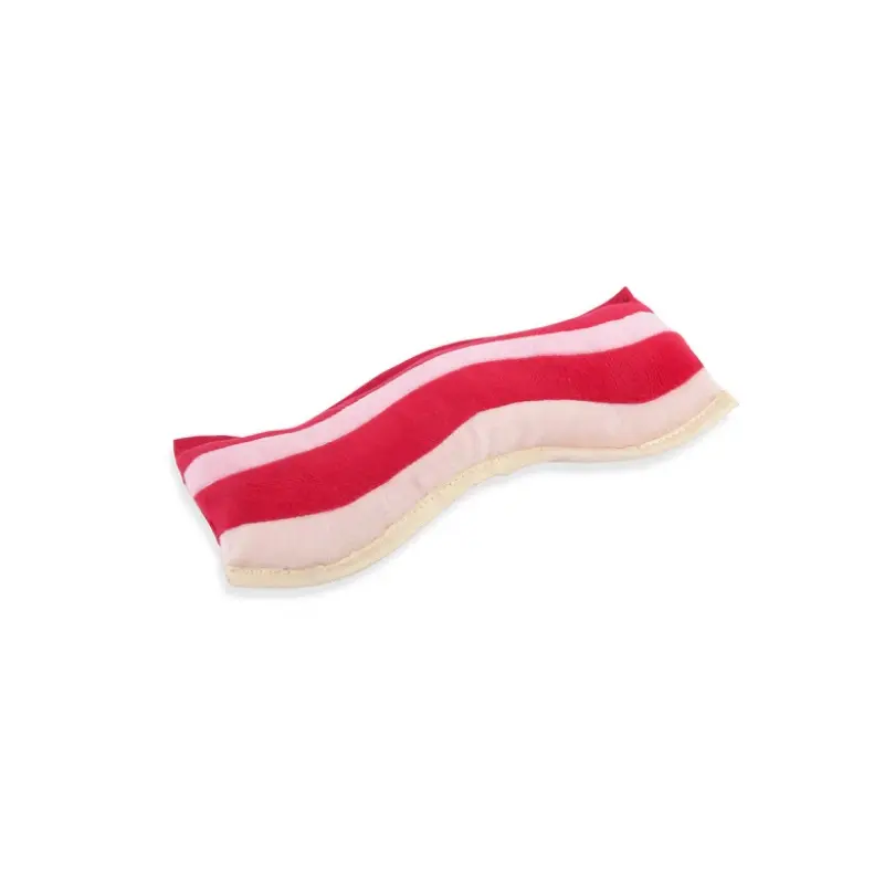 Manufacturer bacon dog plush toys squeaky dog chew toys