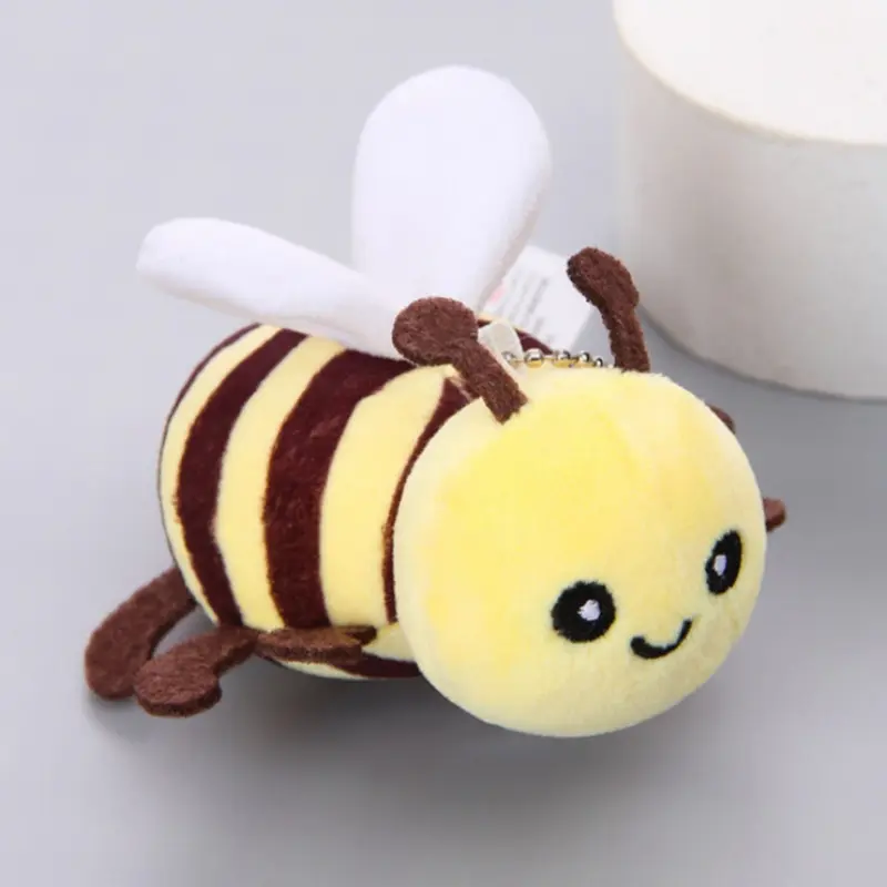 bee plush keychain