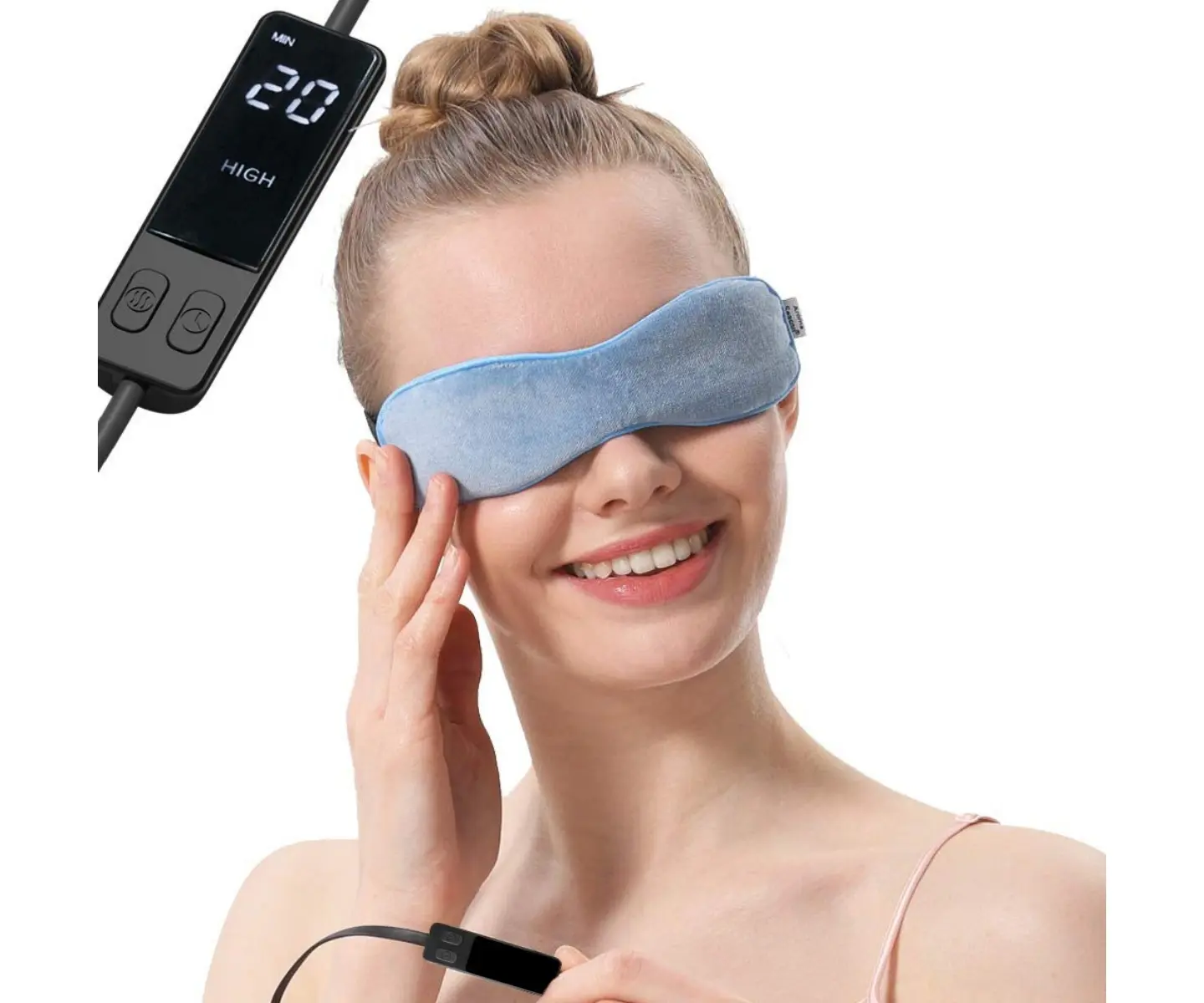 Using Electric Heating Eye Mask to Relieve Eye Fatigue