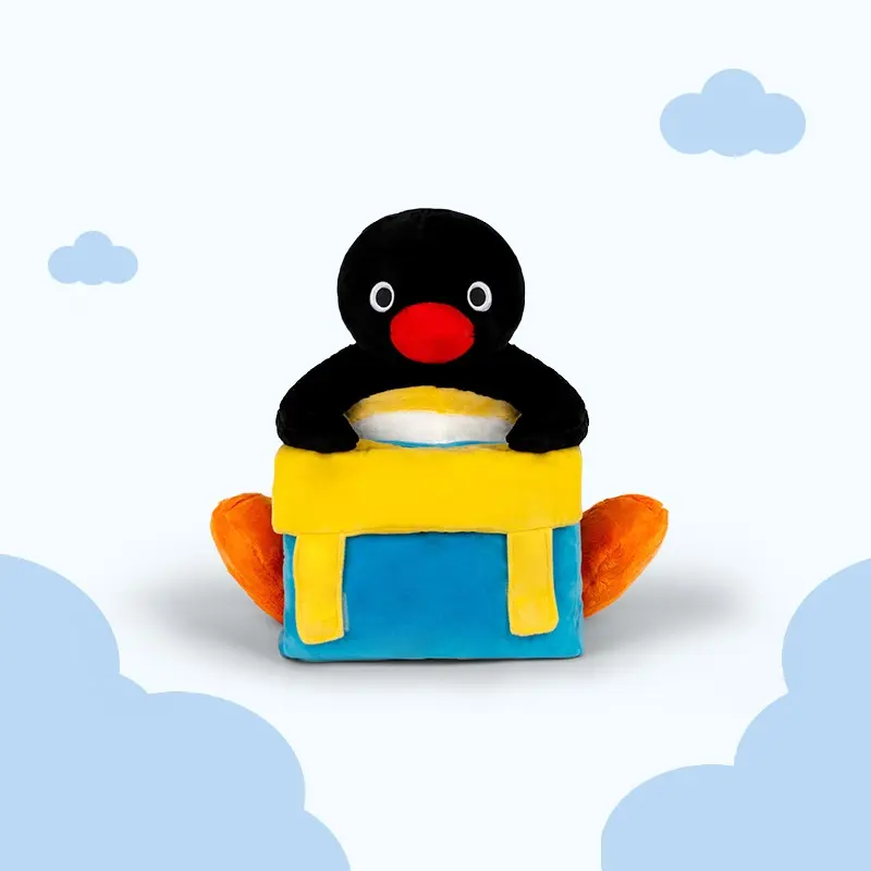 Cute cartoon penguin backpack daily penguin plush bag birthday gift