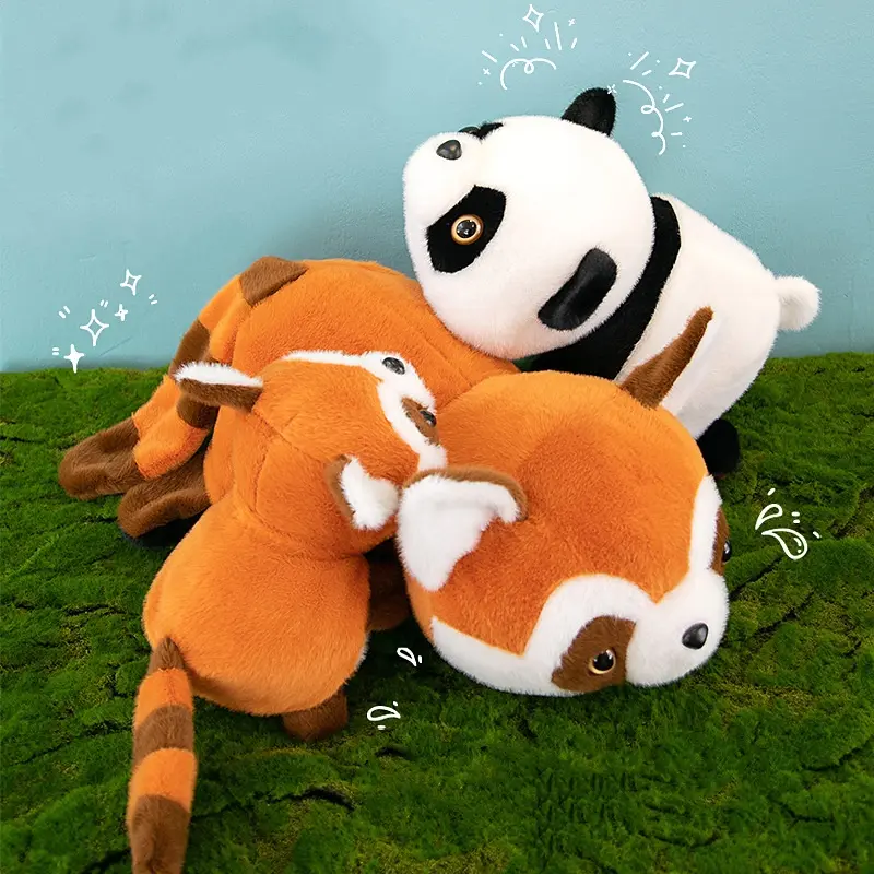 Reversible panda plush toy (6)ql7