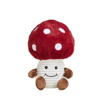 Weighted Cozy Heatable Plush Mushroom Lavender Scented Stuffed Toy