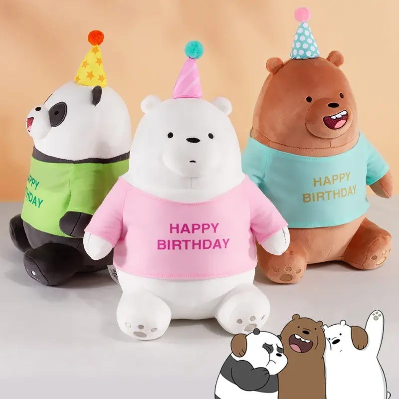 Happy Birthday bear plush toys panda plush toys children birthday gift
