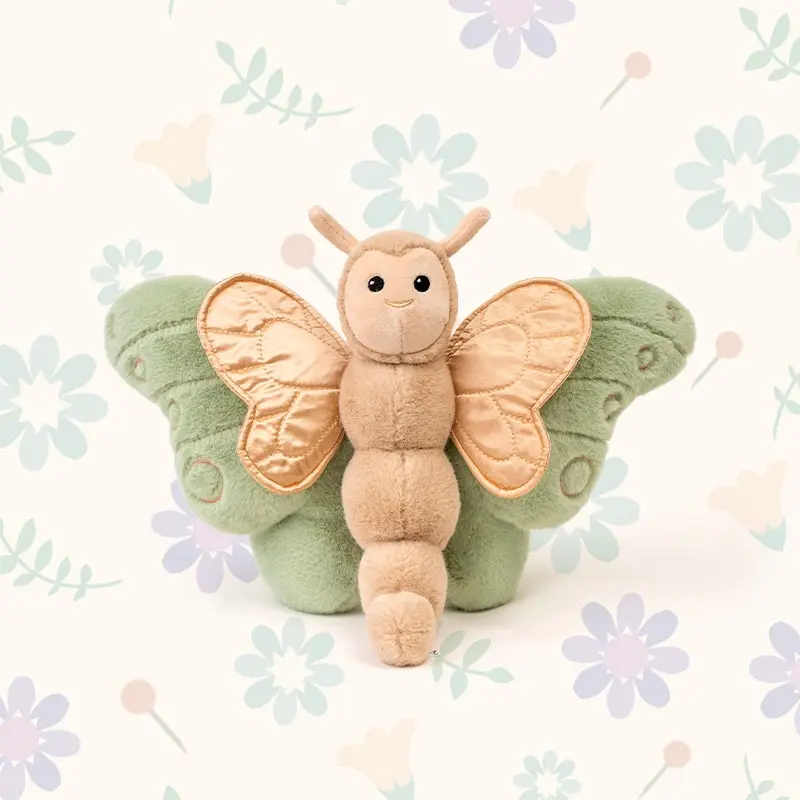Insect toy simulation butterfly plush toy baby sleep soothing toy