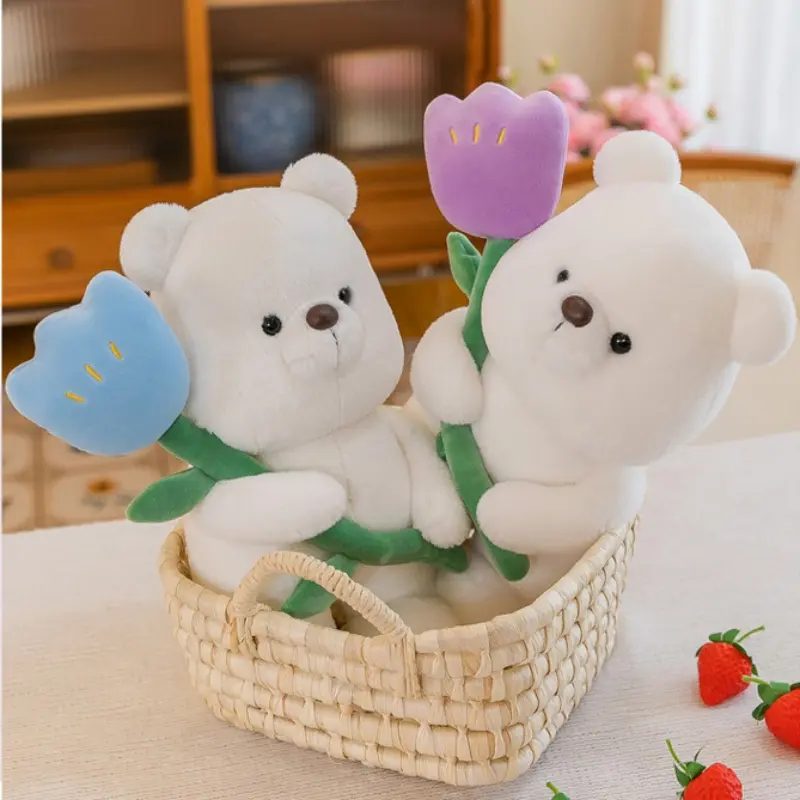 Tulip bear plush toy 