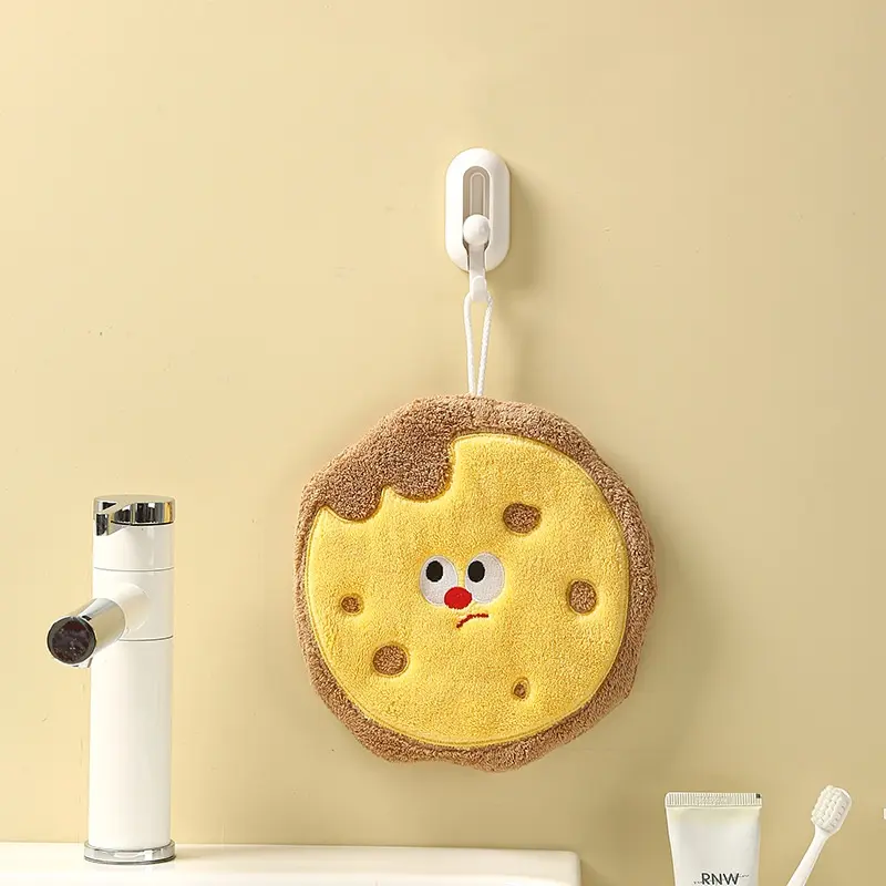 Thick hand wipes hamburger chips cookie shaped cartoon hand towels