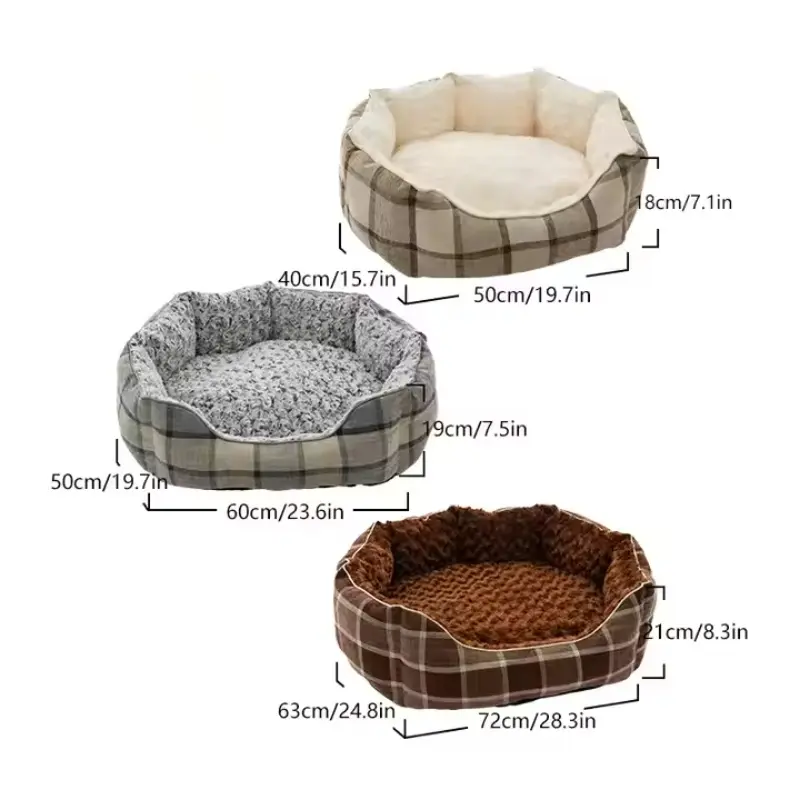 Round pet bed