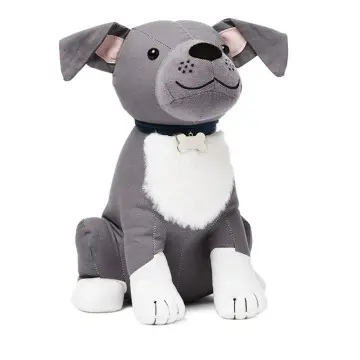 Decorative fabric weighted door stops cute animal dog door stopper