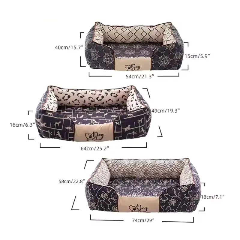 Dog Bed with Anti-Slip Bottom 
