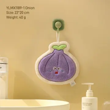 Vegetable shape coral velvet hand towel sponge absorbent Kitchen towel