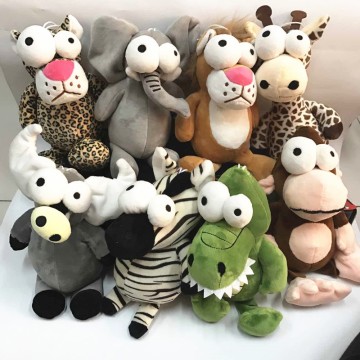 Forest animal plush toys monkey zebra leopard elephant plush toys