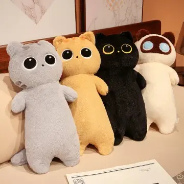 Kitten long throw pillow plush toy ca...