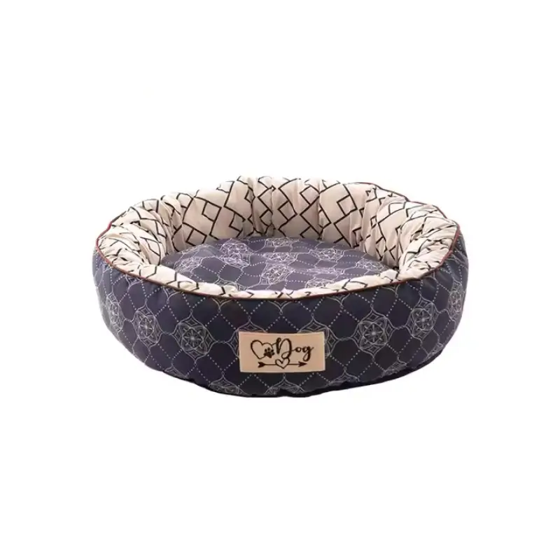 round pet bed