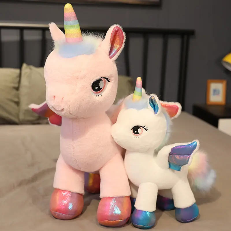 colorful unicorn plush 