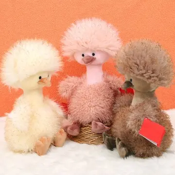 Wholesale cute stuffed animal curly hair duck soft plush toys