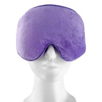 Microwavable Heated Removable Plush Weighted Hot Compress Eye Mask