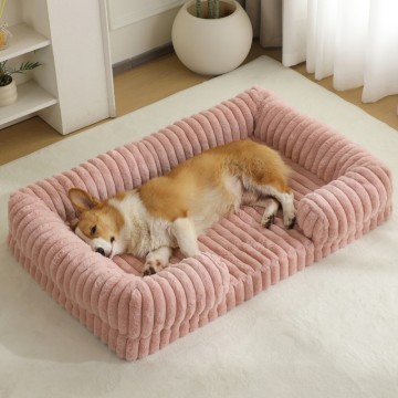 Manufacturer custom indoor pet sofa beds winter warm soft dog mats
