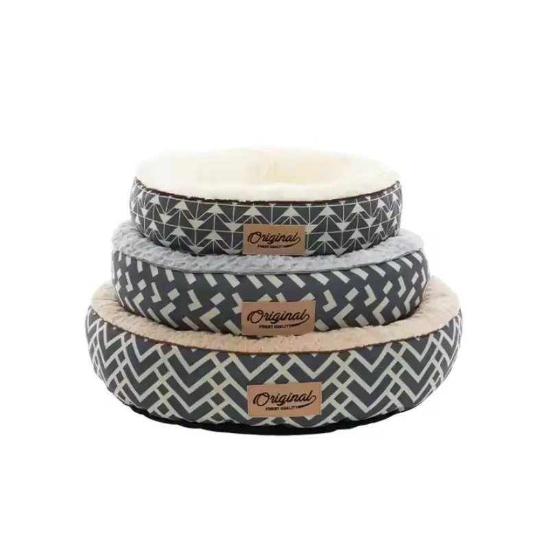 round pet bed
